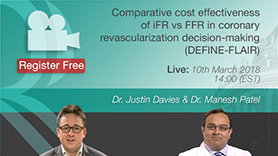 Comparative cost effectiveness of IFR VS FFR with Dr Justin Davies & Dr Manesh Patel