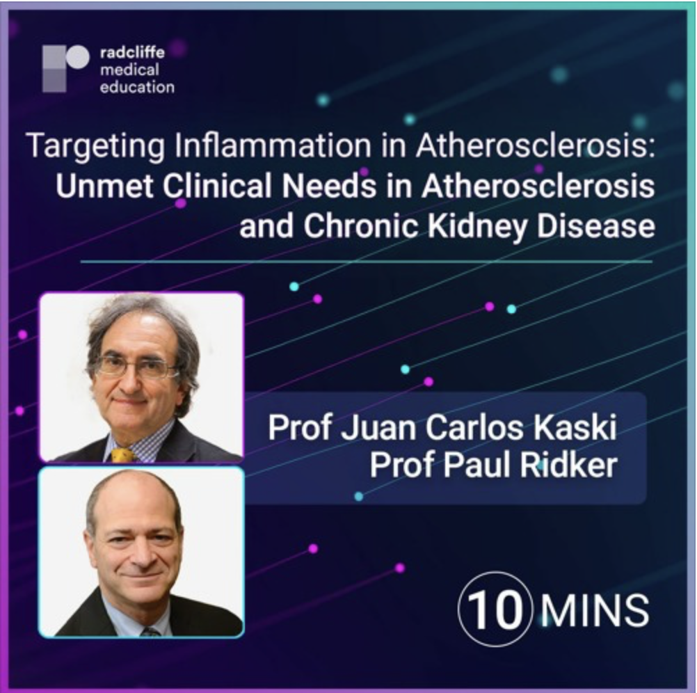 Targeting Inflammation in Atherosclerosis: Unmet Clinical Needs in Atherosclerosis and Chronic Kidney Disease