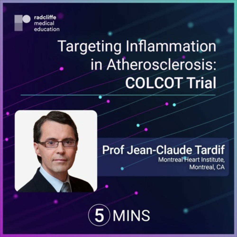 Targeting Inflammation in Atherosclerosis: COLCOT Trial