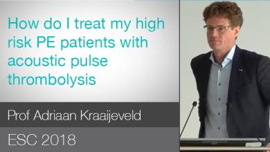 ESC 2018: Rationale For New Treatment Options For Intermediate-High Risk PE Patients