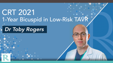 CRT 2021 - 1-Year Bicuspid in Low-Risk TAVR
