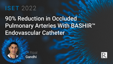 ISET 2022: 90% Reduction in Occluded Pulmonary Arteries With BASHIR™️ Endovascular Catheter