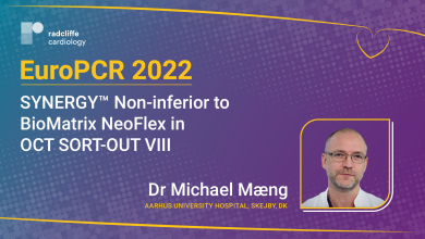EuroPCR 22: SYNERGY™ Non-inferior to BioMatrix NeoFlex in OCT SORT-OUT VIII