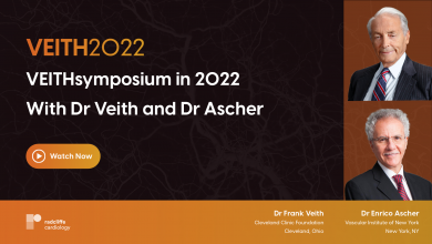 VEITHsymposium in 2022 With Dr Frank J Veith and Dr Enrico Ascher