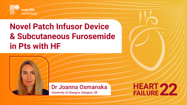 HF 22: Novel Patch Infusor Device & Subcutaneous Furosemide in Pts with HF