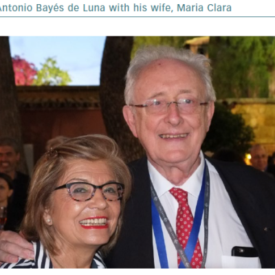 Antonio Bayes de Luna with his wife