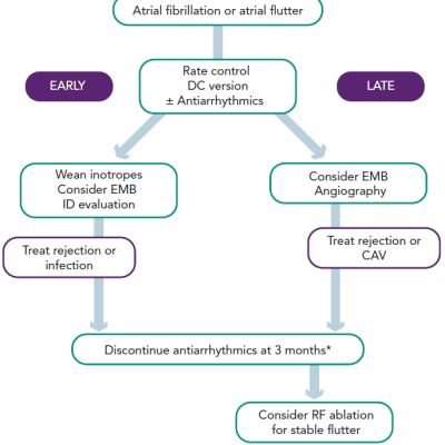 Management of Atrial Arrhythmias after Orthotopic Heart Transplantation