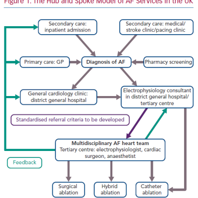 The Hub and Spoke Model of AF Services in the UK