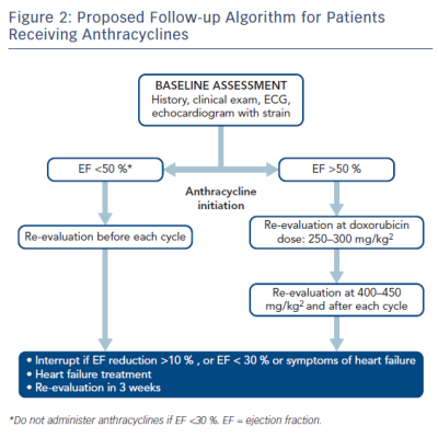 Figure 2 Proposed Follow-up Algorithm for Patients Receiving Anthracyclines