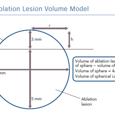 Ablation Lesion Volume Model