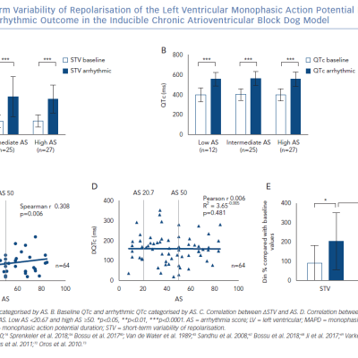 Short-term Variability of Repolarisation of the Left Ventricular Monophasic