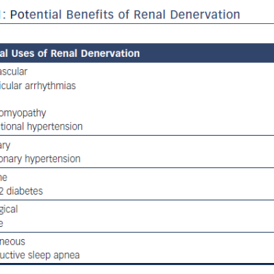 Potential Benefits of Renal Denervation