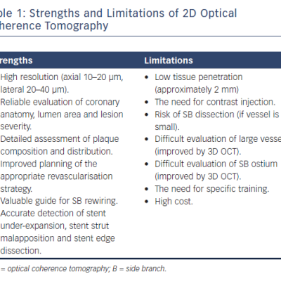 Strengths and Limitations of 2D Optical Coherence Tomography