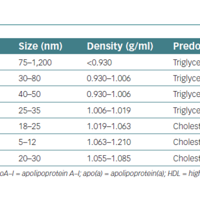 Plasma Lipoprotein Classes