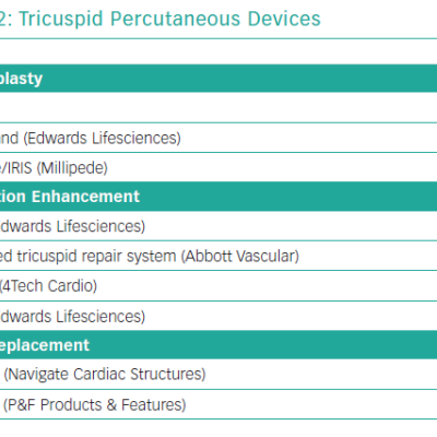 Tricuspid Percutaneous Devices