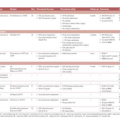 Summary of Devices for Transcatheter Valve Intervention - Continue
