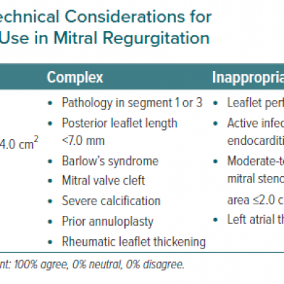 Technical Considerations for MitraClip Use in Mitral Regurgitation