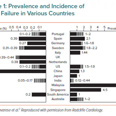Prevalence and Incidence of Heart Failure in Various Countries