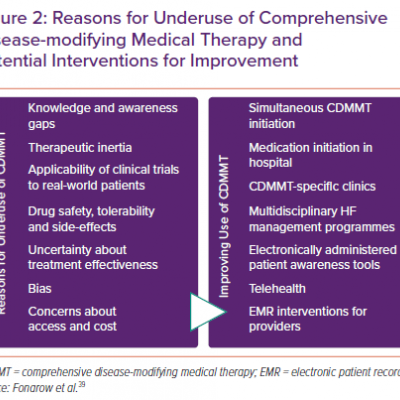 Reasons for Underuse of Comprehensive Disease-modifying Medical Therapy and Potential Interventions for Improvement