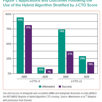 Applications and Outcomes Following the Use of the Hybrid Algorithm Stratified by J-CTO Score