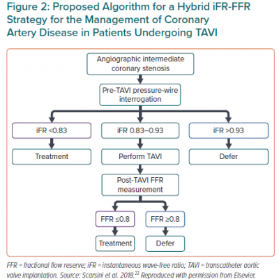 Proposed Algorithm for a Hybrid iFR-FFR Strategy for the Management of Coronary Artery Disease in Patients Undergoing TAVI