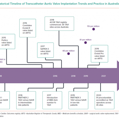 Historical Timeline of Transcatheter Aortic Valve Implantation Trends and Practice in Australia