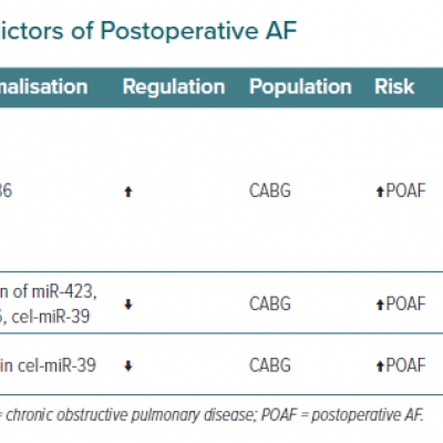 MicroRNAs as Potential Predictors of Postoperative AF