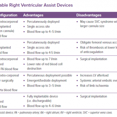 Commercially Available Right Ventricular Assist Devices