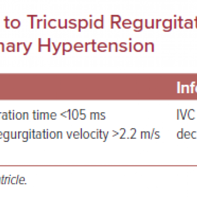Echocardiographic Signs in Addition to Tricuspid Regurgitation Velocity to Evaluate the Probability of Pulmonary Hypertension