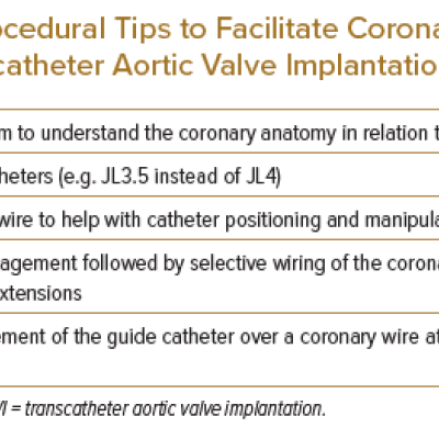 Procedural Tips to Facilitate Coronary Access After Transcatheter Aortic Valve Implantation