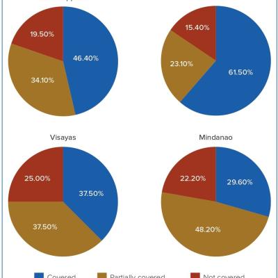 Figure 4 Proportions of Coverage Among Percutaneous Coronary Intervention-capable Hospitals in the Philippines and its Three Main Islands
