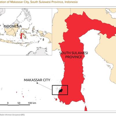 Location of Makassar City South Sulawesi Province Indonesia
