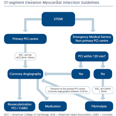 Timelines in the European Society of Cardiology and American College of Cardiology/American Heart Association ST-segment Elevation Myocardial Infarction Guidelines