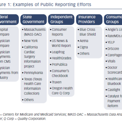 Examples of Public Reporting Efforts