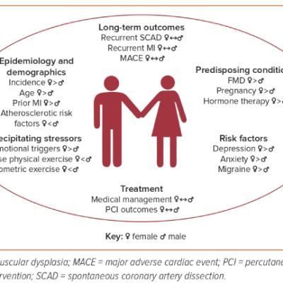 Figure 2 Sex and Gender Differences and Similarities in the Epidemiology Risk Factors Treatments and Outcomes of Spontaneous Coronary Artery Dissection