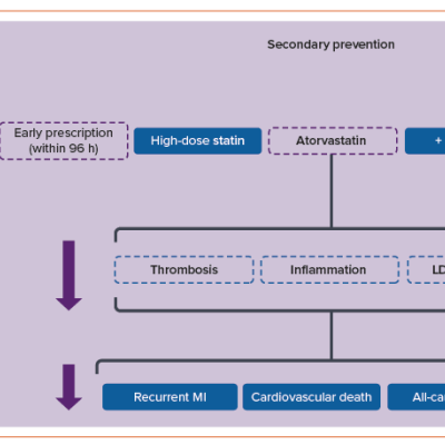 Figure 1 Benefits of Early Prescription of Atorvastatin and Ezetimibe in Patients with Acute Coronary Syndrome