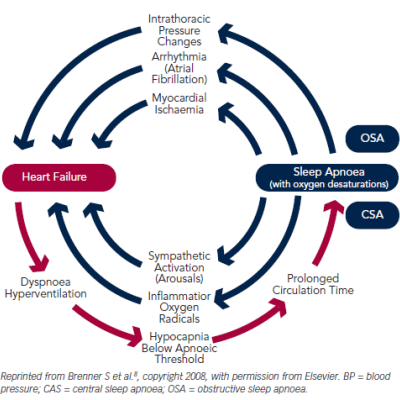 Figure 1 Links Between Sleep-disordered Breathing and Heart Failure