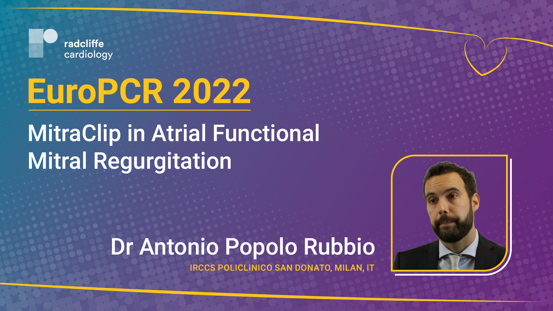 EuroPCR 22 MitraClip in Atrial Functional Mitral Regurgitation