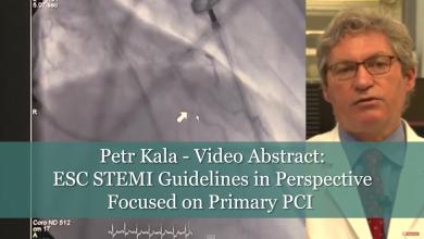 Petr Kala - Video Abstract - ESC STEMI Guidelines in Perspective